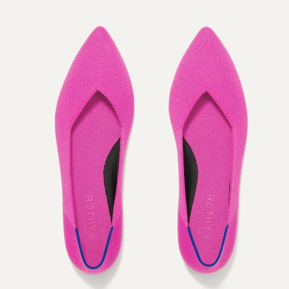 Rothy's Fuchsia Pointed Flats - Picture 1 of 5